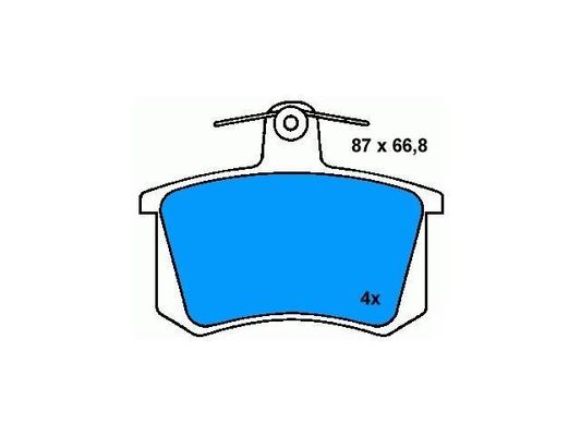 4A0698451 BMW Fren Yastığı